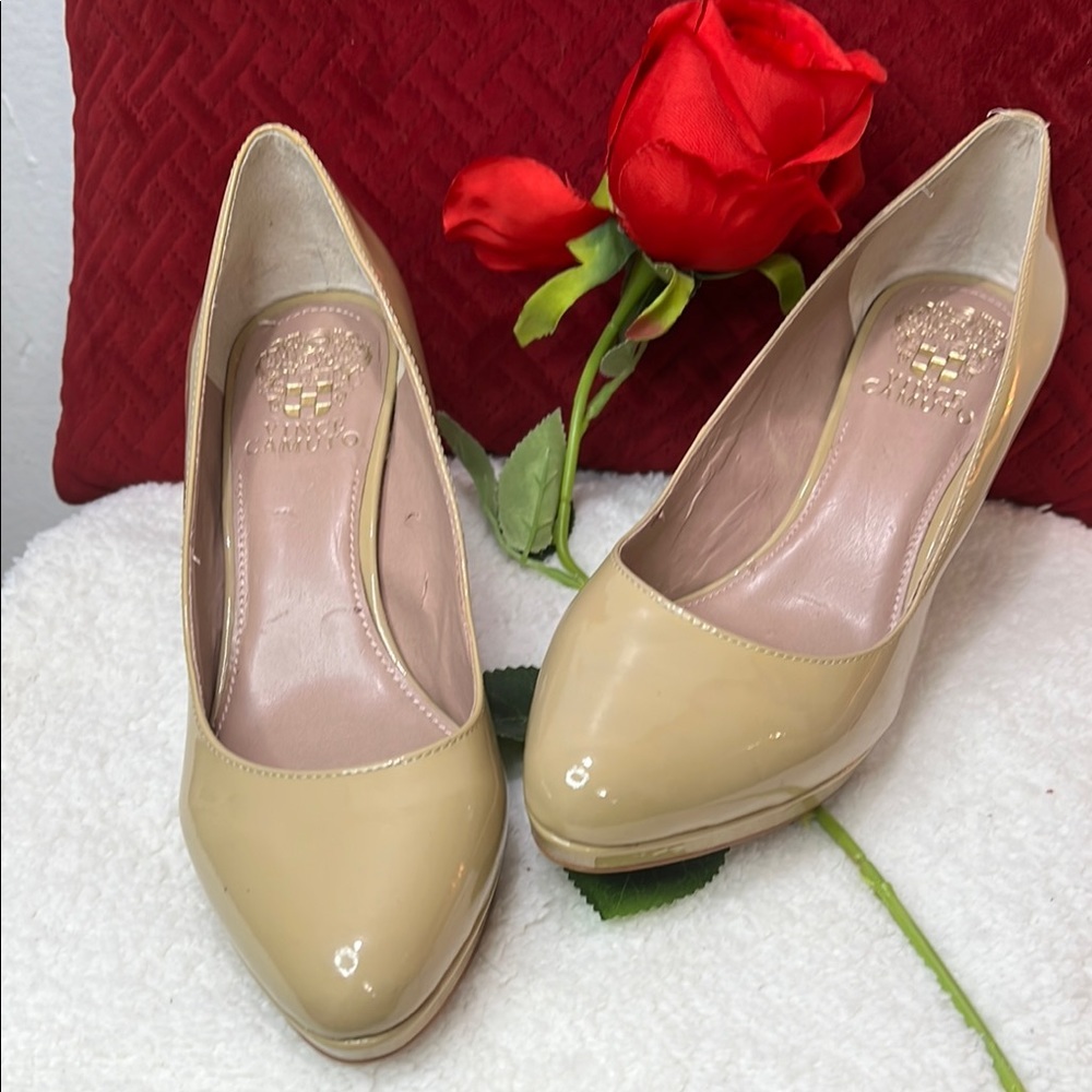 Vince Camuto Tan Heels Classic Pumps